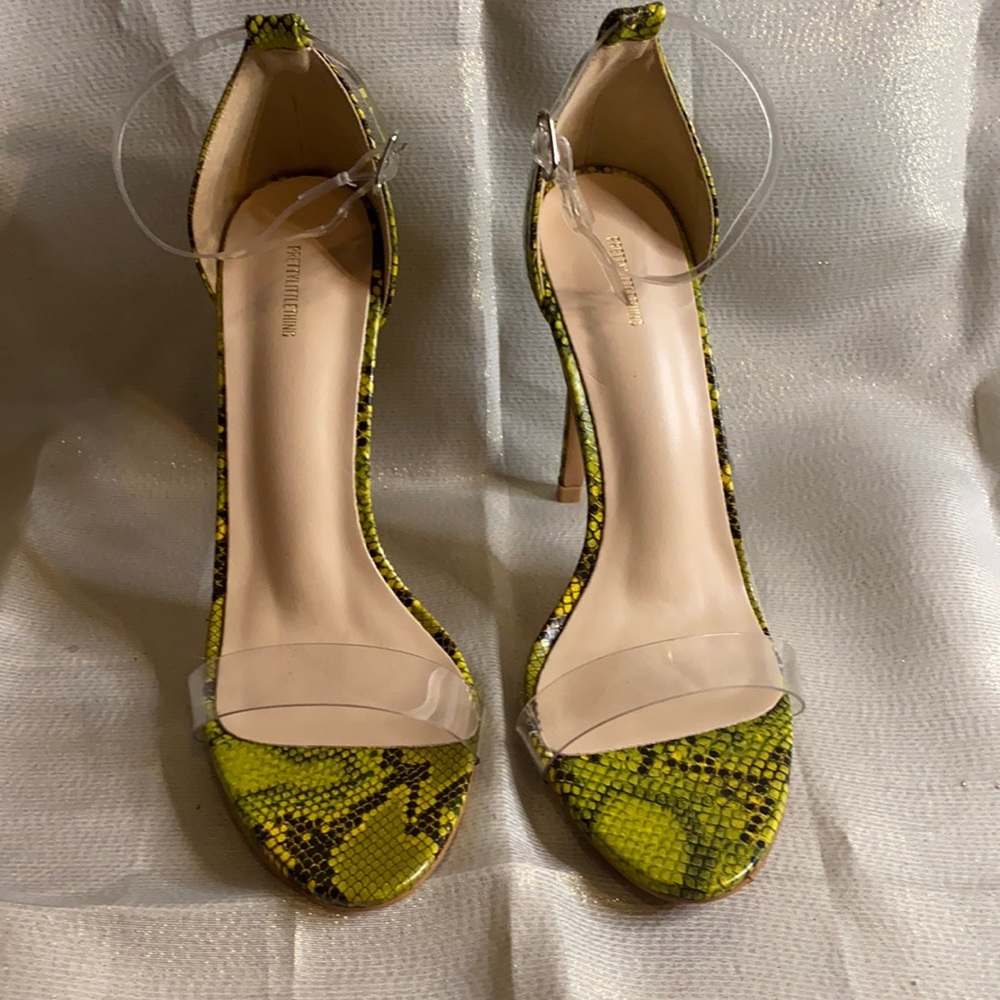 Neon Sandal Heels - Picture 2 of 4